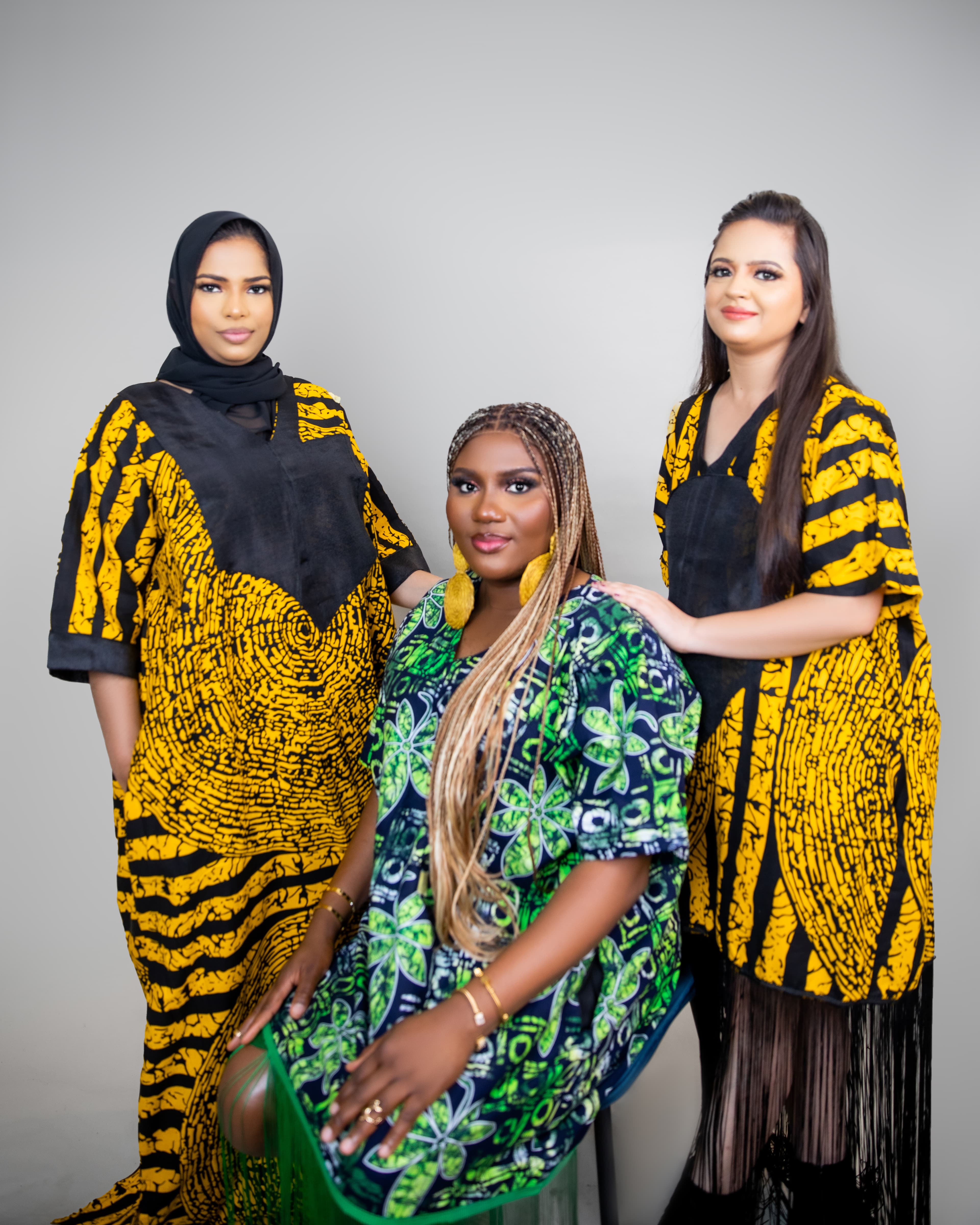 Three models wearing Marymia collection