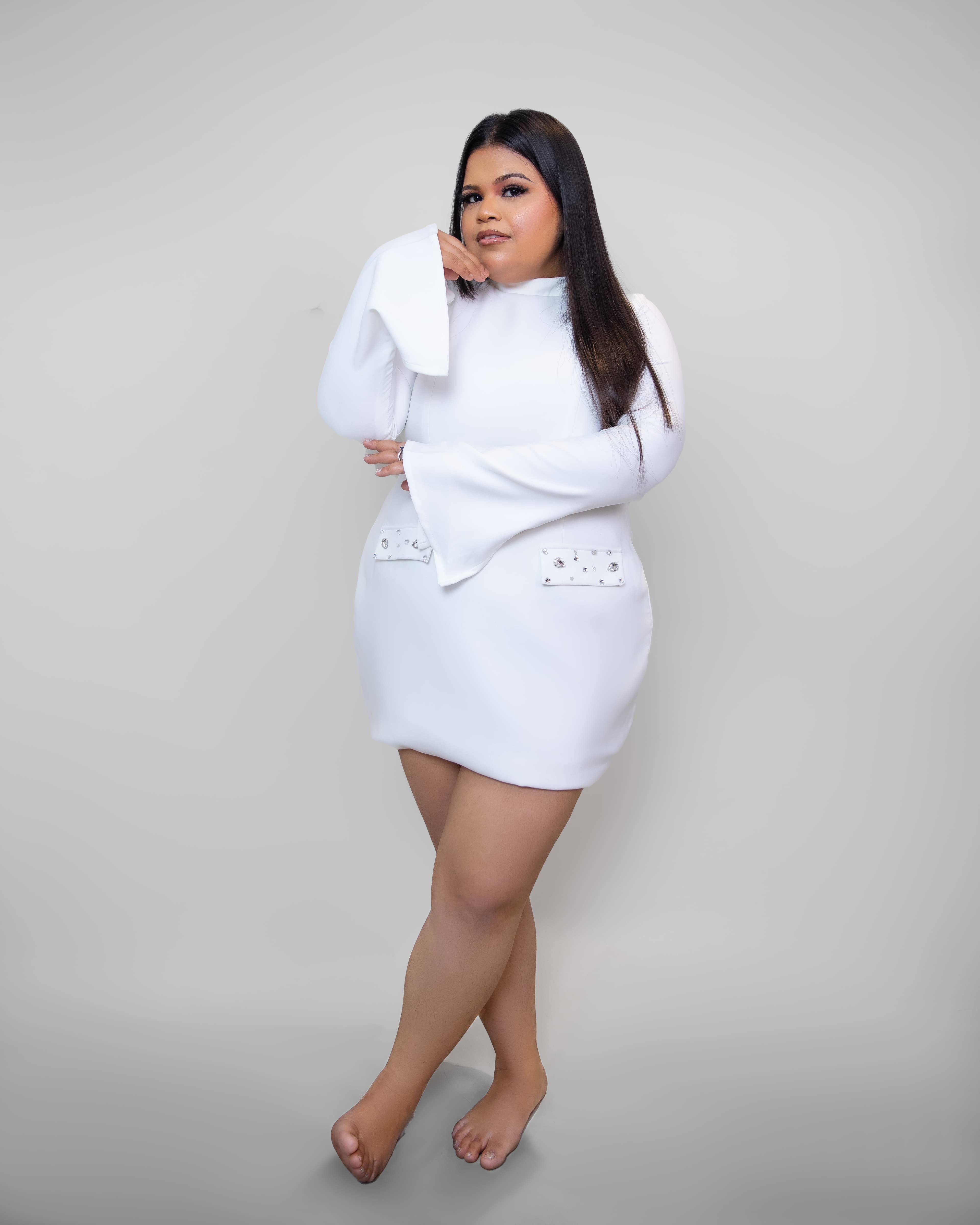 Chic Crepe Dress — 12