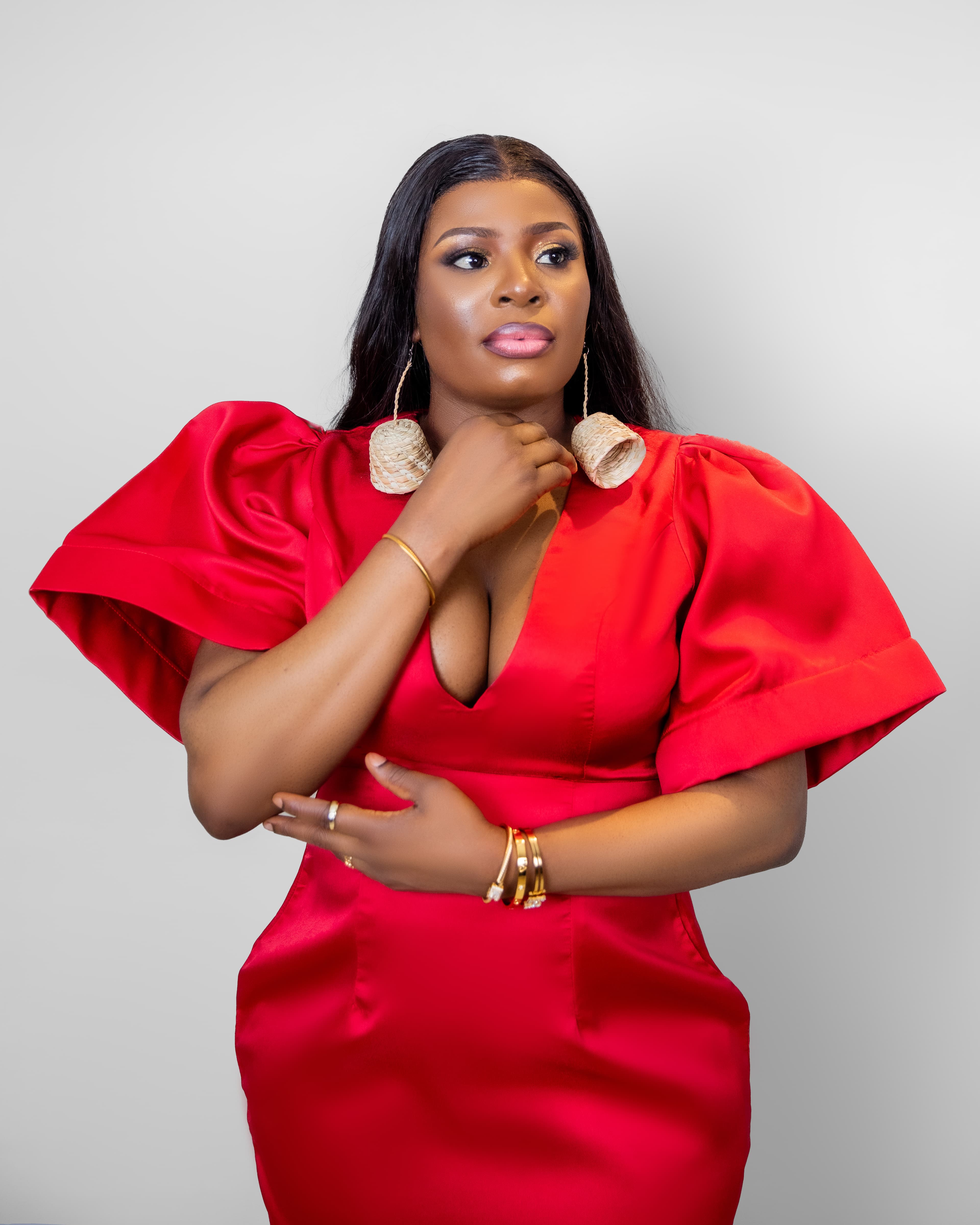 Mikado Red Gown — 2