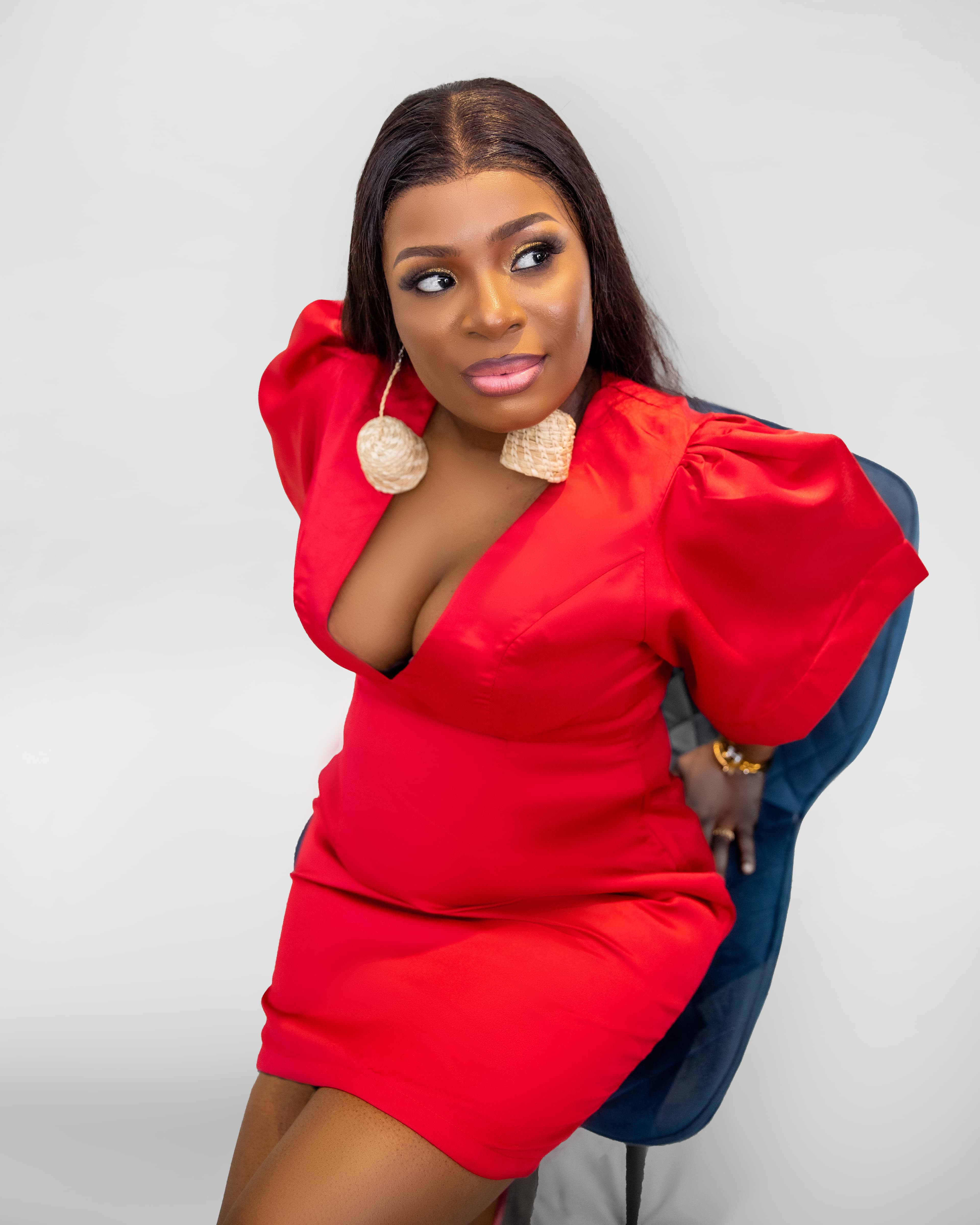 Mikado Red Gown — 8